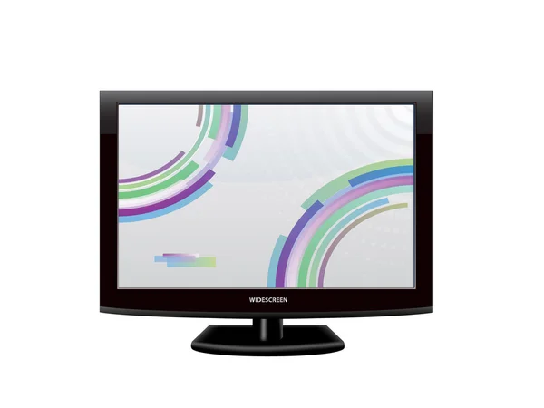 Plasma, tv lcd widescreen — Vettoriale Stock