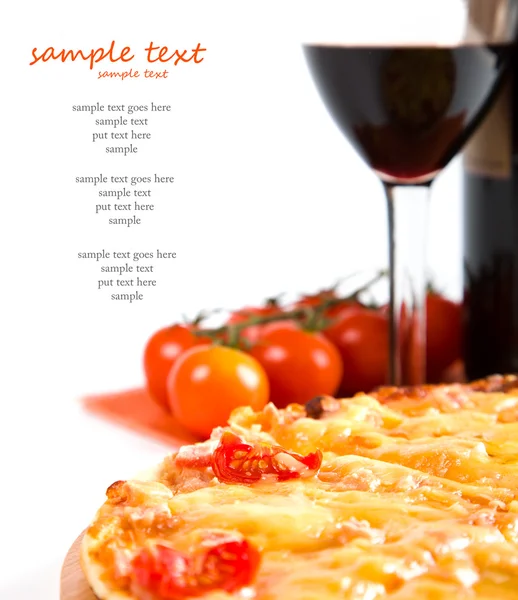 Gesneden pizza — Stockfoto