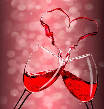 Red wine clipart