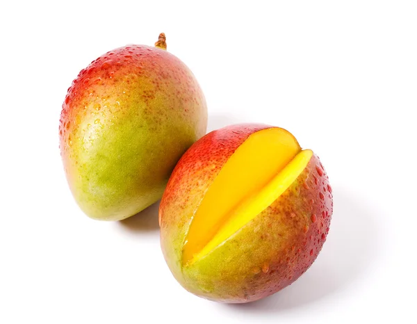 Mango på hvit – stockfoto