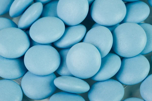 Niebieskie tabletki — Zdjęcie stockowe