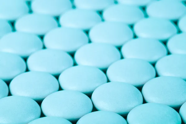 Синие таблетки — стоковое фото