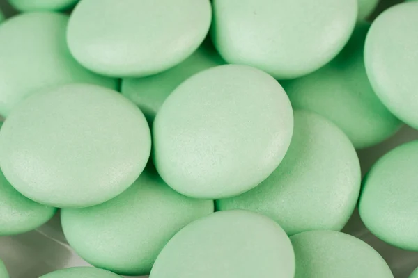 Зеленые таблетки — стоковое фото