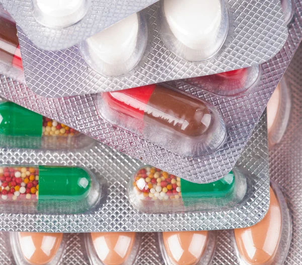 Piller i förpackningar — Stockfoto