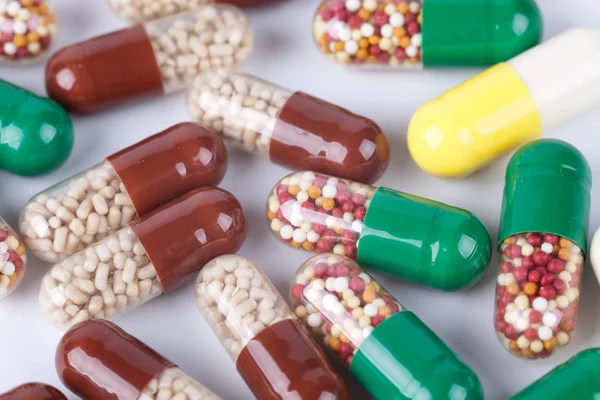 Pílulas coloridas — Fotografia de Stock