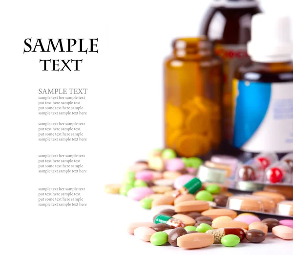 Kupac színes tabletták — Stock Fotó