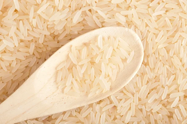 Cuchara con arroz — Foto de Stock