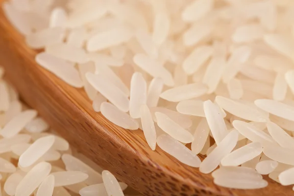 Colher com arroz — Fotografia de Stock
