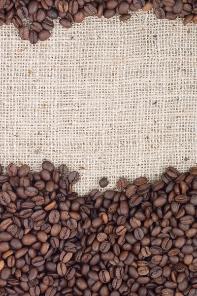 Granos de café tostados marrón. — Foto de Stock