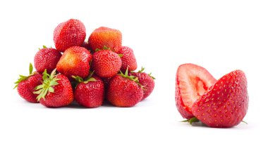 Fresh strawberries clipart