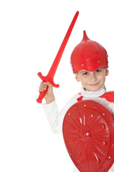 stock image Young Boy Dressed Like a knight