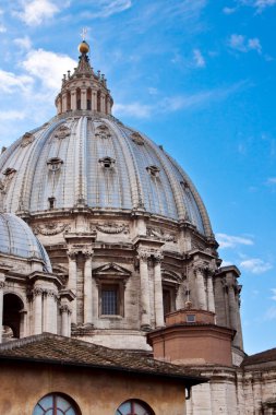 St. Peter's Basilica in Vatican City in Rome, Italy. clipart