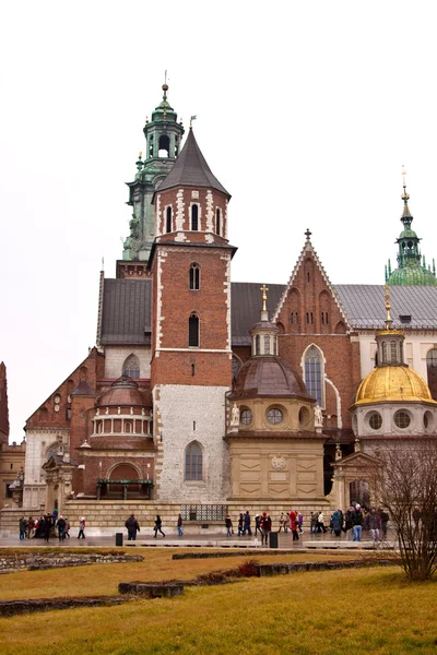 Wawel Katedral i Krakow, Polen - Stock-foto
