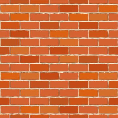 Seamless vector brick wall. clipart