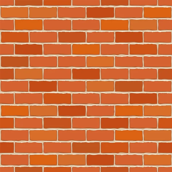 Seamless vector brick wall. — Stock Vector
