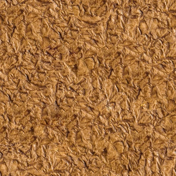 Textura de papel marrón arrugado sin costuras - fondo para continu — Foto de Stock