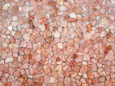 Red stone wall. clipart