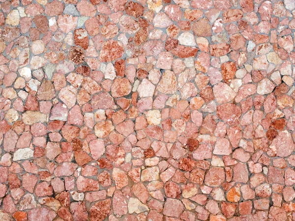Muro di pietra rossa . — Foto Stock