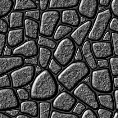 Seamlessly stone wall background. clipart