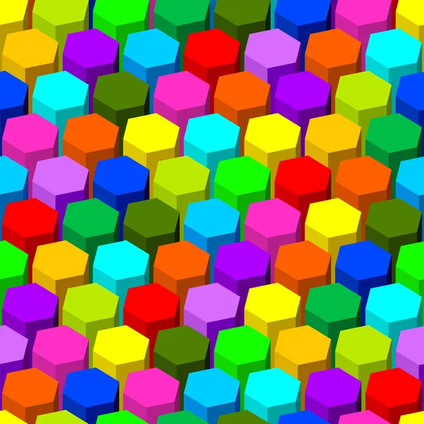 Hexagon seamless pattern. — Stock Vector