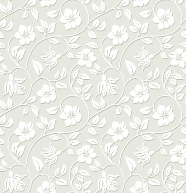 Floral seamless background. clipart