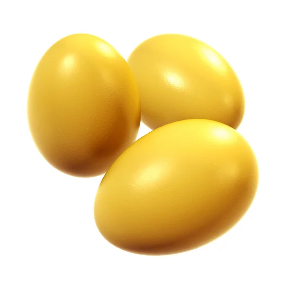 Sárga tojások. — Stock Fotó