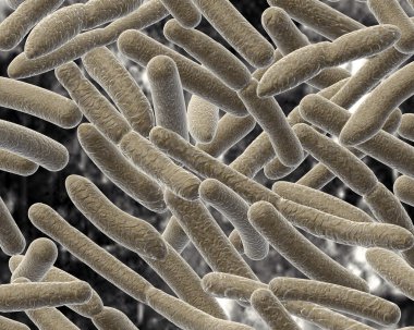 Bacillus on blurred background. clipart