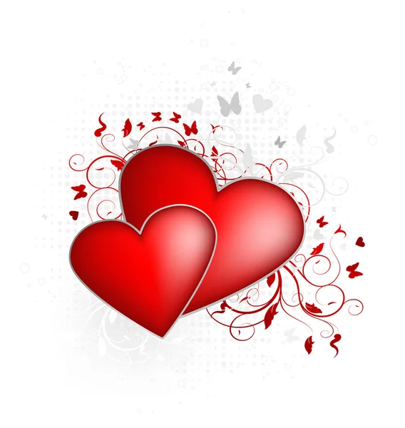 Valentines hjärtan — Stock vektor