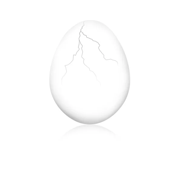 Cracked egg — Stock Photo, Image