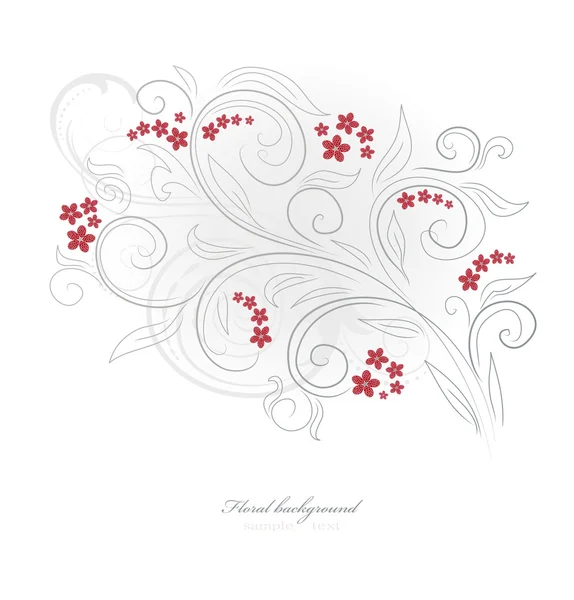 設計の花のベクトルの背景 — ストックベクタ