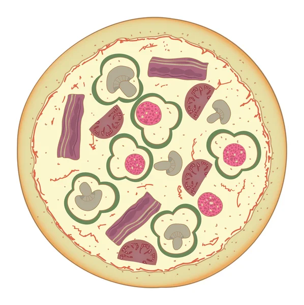 stock vector Pizza italian