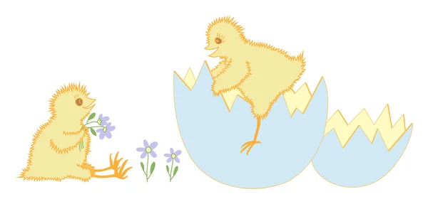 复活节鸡 — 图库矢量图片