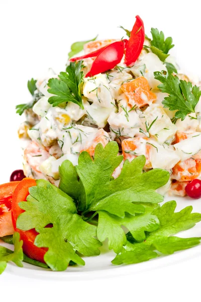 Russian traditional salad — Stock Photo, Image
