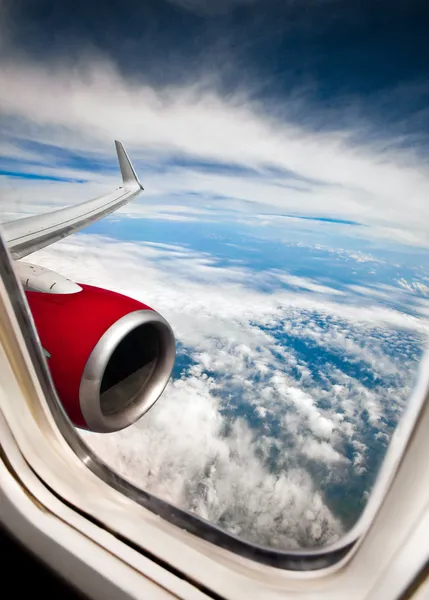 비행기 창문 — 스톡 사진