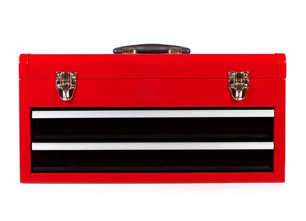 Red metal toolbox — Stock Photo, Image