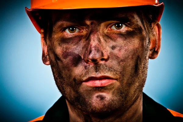 Portrait oil industry worker — Stok fotoğraf