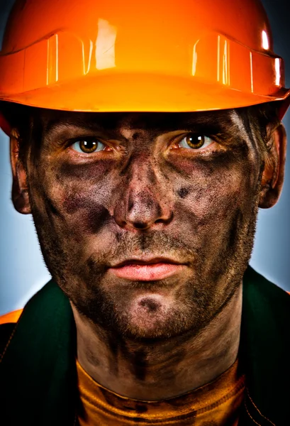 Portret olie industrie werknemer — Stockfoto