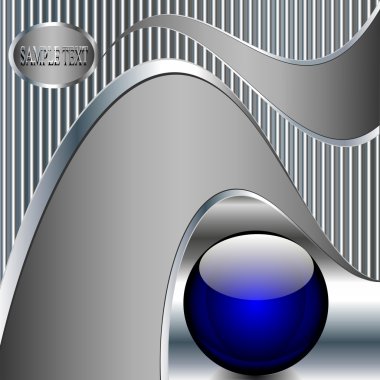 teknoloji Metalik arka plan mavi top