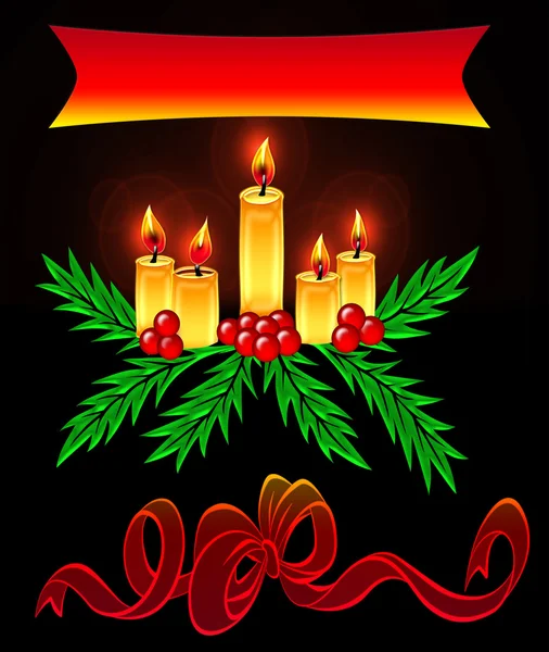 Candele di Natale — Foto Stock