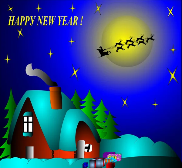Illustration zum neuen Jahr — Stockfoto