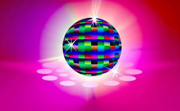 De disco bal schijnt — Stockfoto