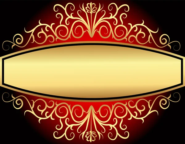 Fond avec motif tsariste légume doré (fr) — Image vectorielle
