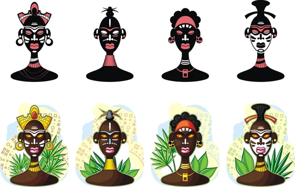 非洲裔 — 图库矢量图片