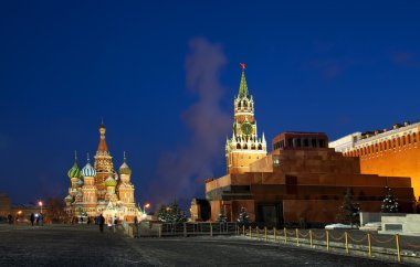 Red Square is the most famous square in Moscow and one of the most famous of the world clipart