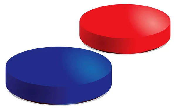 A piros és a kék pirula — Stock Vector