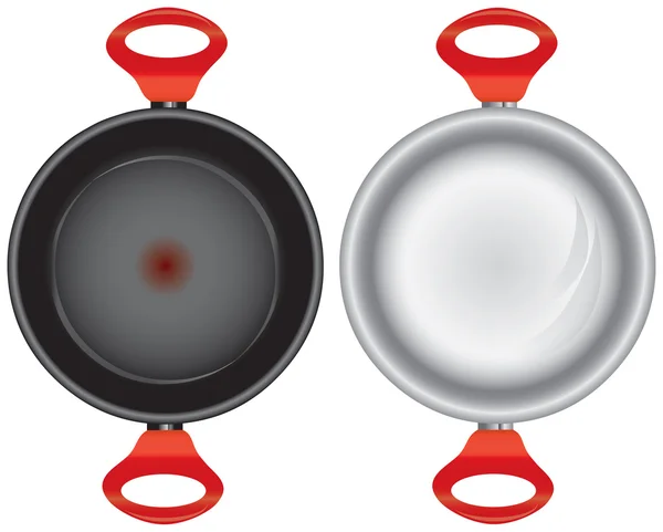 Ensemble de casseroles — Image vectorielle