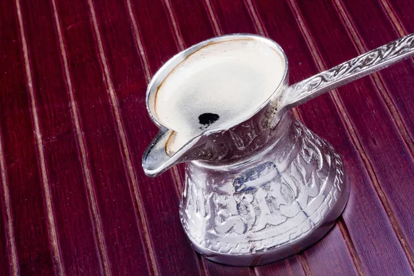 Türk kahvesi demliği — Stok fotoğraf