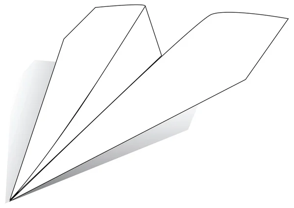 Avion en papier — Image vectorielle