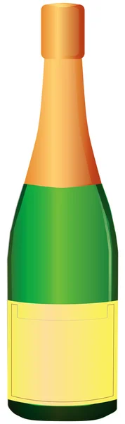 Бутылка шампанского — стоковый вектор