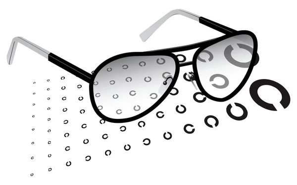 Okulary z testowej — Wektor stockowy